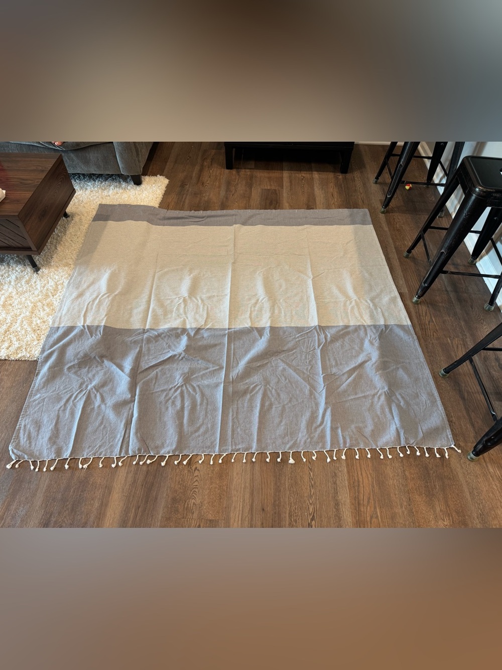Threshold shower curtain
